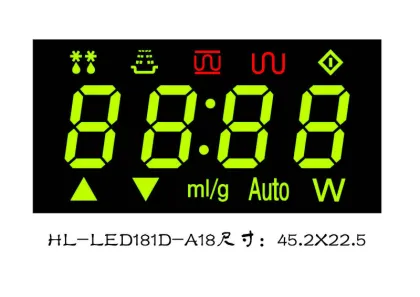 0.5" 4 digit led display 7 segment display for micro-wave oven