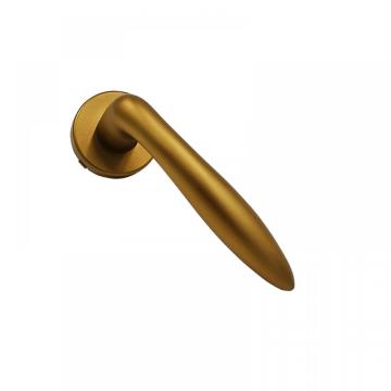 Aluminum Oxide Armored Door Handle Gold