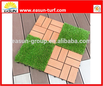 Eco-friendly Interlocking Synthetic Grass Tile for garden