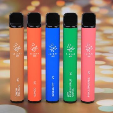 엘프 바 600 일회용 vape 2% 3% 5%