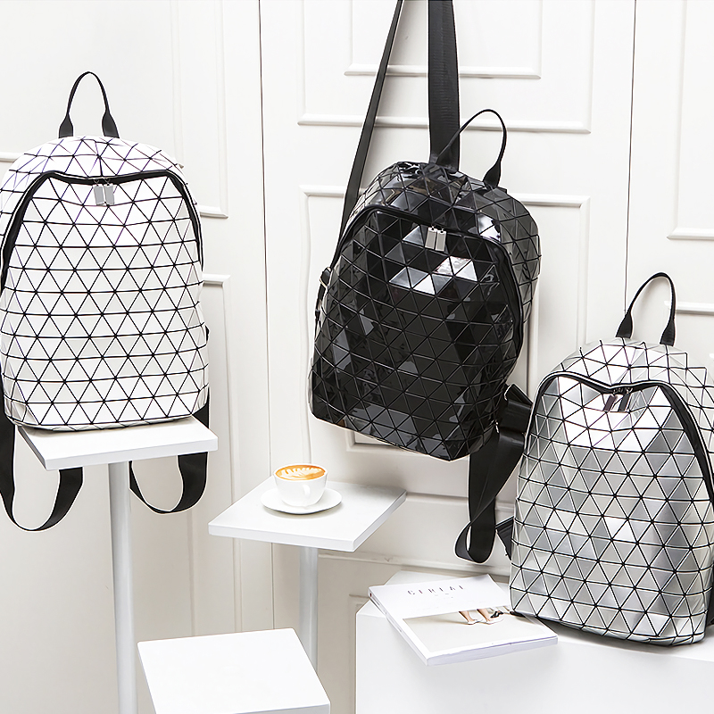 Новый случайный рюкзак Rhomboid рюкзак повседневный модный геометрический рюкзак с большими возможностями