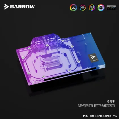 Barrow 4090 Waterblock for NVIDIA RTX 4090 Founder Edition GPU Water Cooler