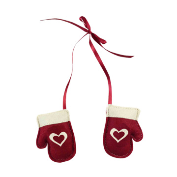 Christmas glove shape hanging pendant ornaments