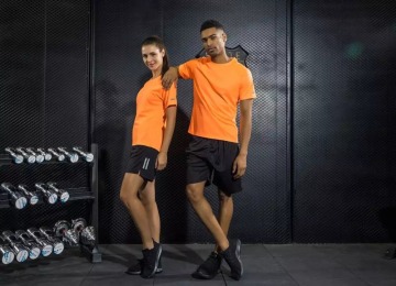2017 high quality best price jogging kits new design running shirt for men and women