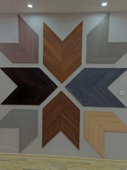 Popular Fishbone Color Laminate Wooden Flooring
