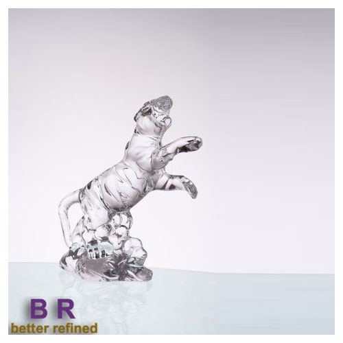 Br 5202glass Tiger Decoration Hand Made Crystal Ornaments