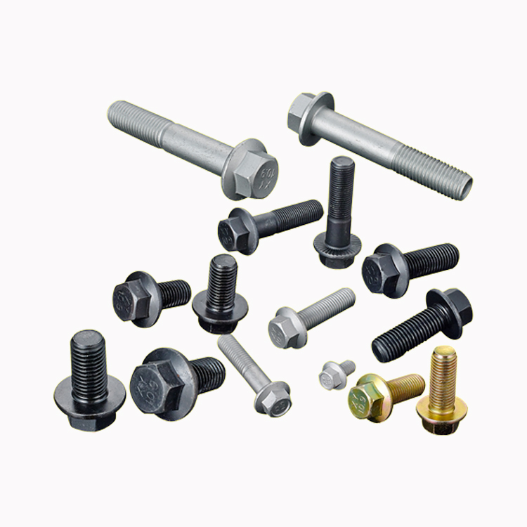 DIN6921 Grade12.9 Blue-whitr Zinc Hex Flange Bolt Hexagon Flange Bolts DIN 6921 Hex Head Flange Bolt3