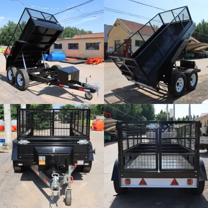 Tandem Axle Car Trailer with Tilt Mechanism