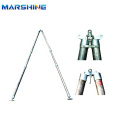 Aluminium Alloy Tubular A-Shape Gin Pole Manual Wicch