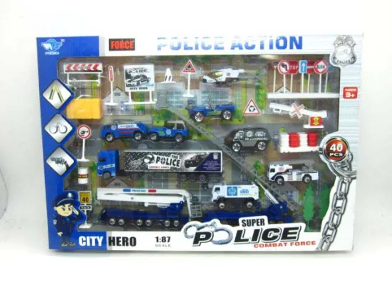 DIE CAST POLICE SET