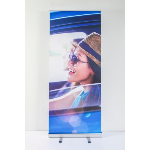 Rollen Sie den Bannerstand Custom Design Print auf