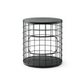 black round unique side table