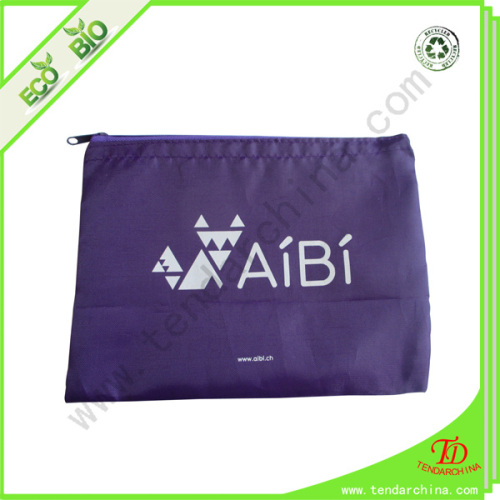 With Silk Screen Printing And Zipper Colsure Nylon Plastic Envelope Bag