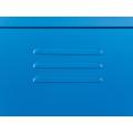 Metal Locker Style TV Cabinet Blue