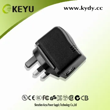 KEYU brand 5W charger AC/DC USB  adapter