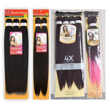 Professional pre stretched braid Pre - Stretched Braiding Hair Perm Yaki Jumbo Braids Synthetic Hair Easy Prestreched Hair
