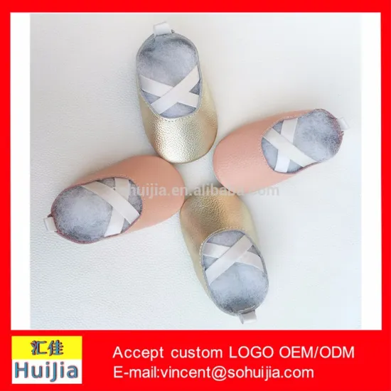 Alibaba china New genuine cow leather soft lovely pink and gold dance baby moccasins toddler casual shoes infant shoes wholesale