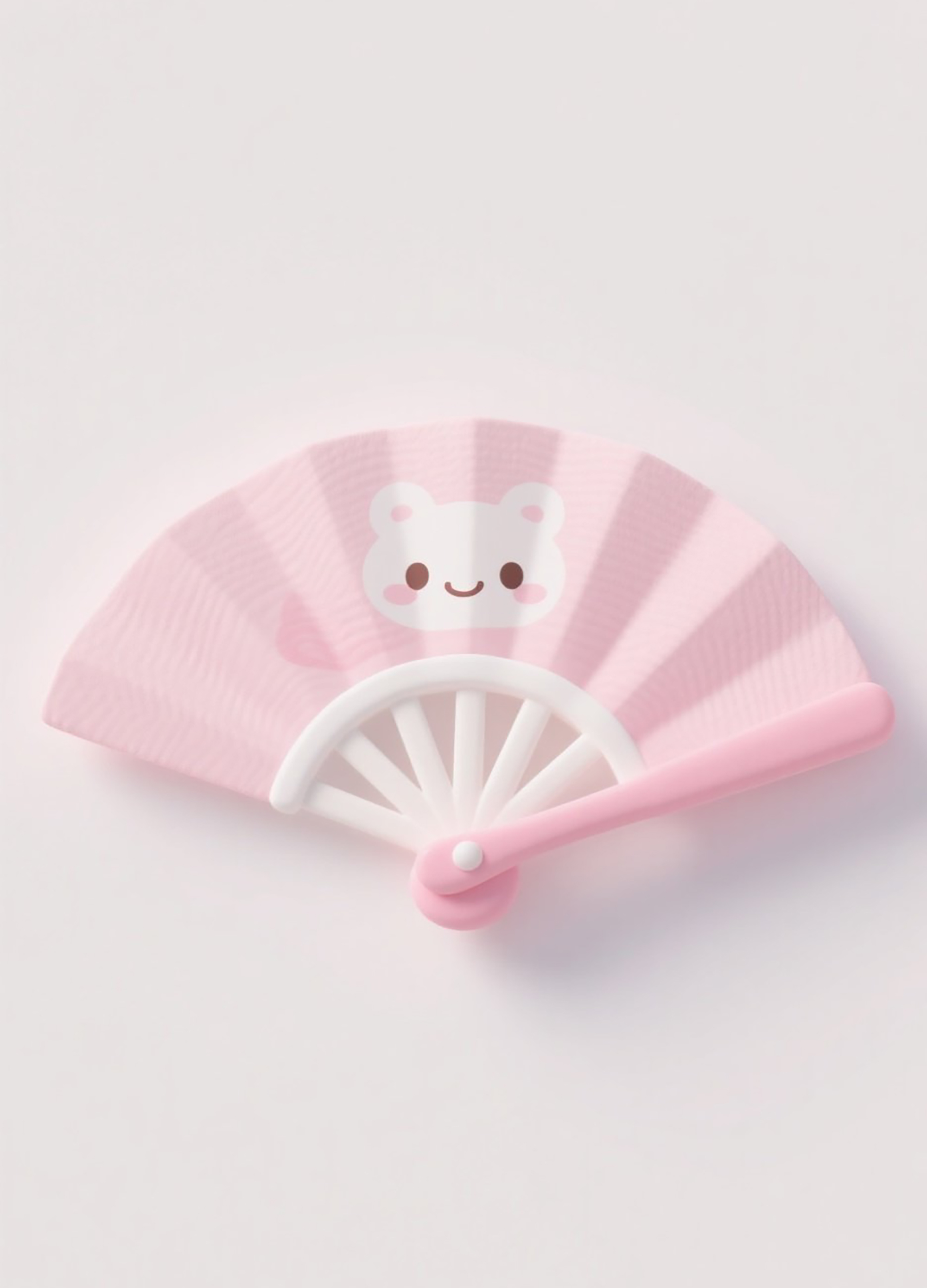 Creative Custom Plastic Fan with Cartoon Print