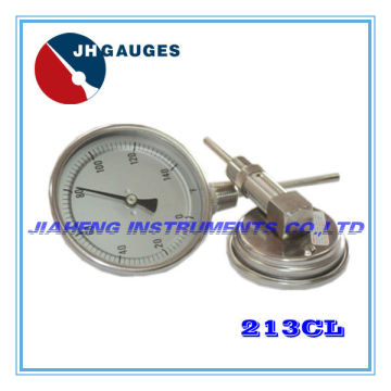 All stainless steel bimetal thermometer