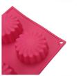 Bandeja de horno profesional de silicona roja para moldes de microondas para jabón Mooncake