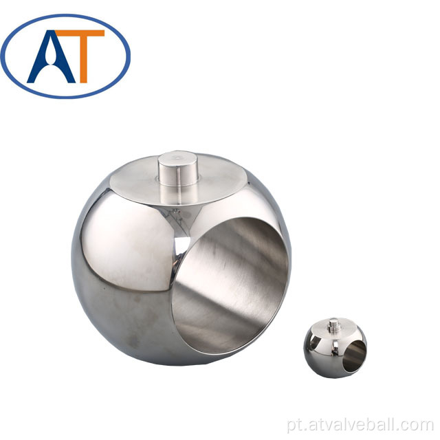 Bola de trunnion de aço inoxidável para válvula de esfera