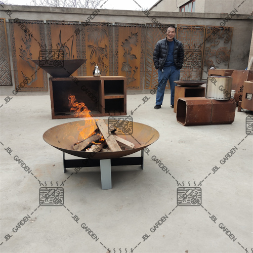 sell Corten Steel Curved Fire Bowls