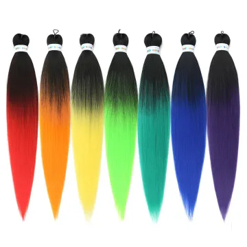Dyeing Three colors Crochet for African Hair Expression Ombre  Braids Easy Braid Pre Stretched Synthetic Braiding Hair