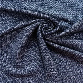 High Quality R/T Rib spandex with Silver Fabric