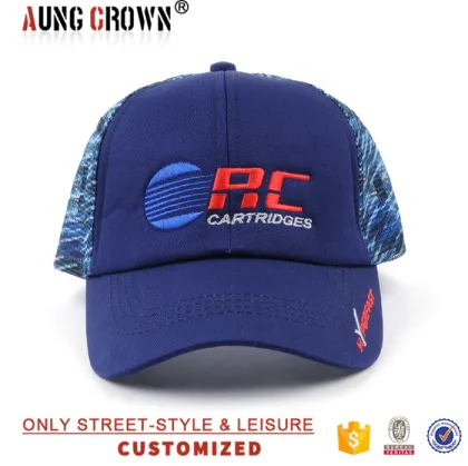 no minimum 6 panel embroidery own trucker mesh cap