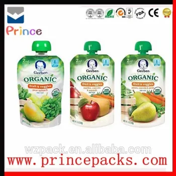 china supplier wholesale plastic pour spout pouch juice packaging