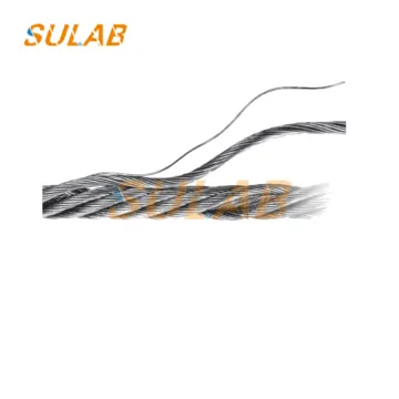 Wholesale High-Quality Elevator Spare Parts: Elevator Steel Wire Rope in Sizes 8mm, 10mm, 11mm, 12mm, and 13mm - 8x19S+FC