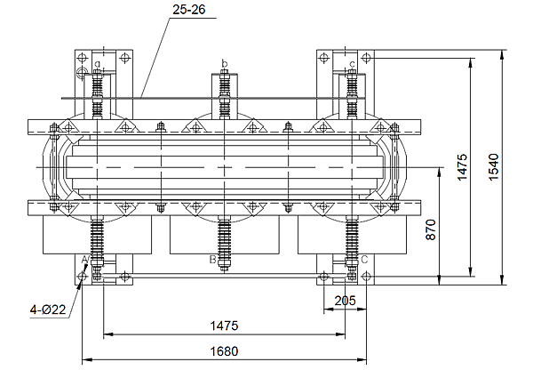 6700kva dry type transformer