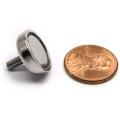 Cup Magnet Neodymium 16 LB Holding Power w/Threaded Stud