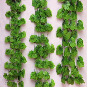 Artificial Green Ivy Leaves 250cm Long Artificial Plants Grape Vine Fake Foliage Leaves Home Wedding Decoration