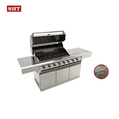 Rotisserie Outdoor Barbecue Grill Luxury Kitchen Grill with Gas Burners