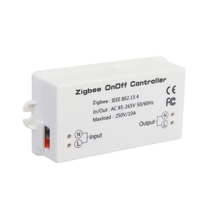 ZigBee Smart On/Off Switch Controller Compatible with Echo Plus, SmartThings, Tuya, eWeLink, Hue, zigbee2mqtt