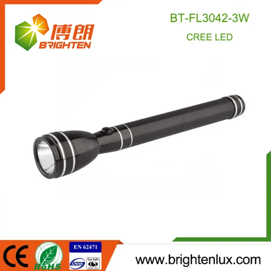 Factory Custom Made Housing Aluminum Handheld 3SC Ni-mh cell Black 180 lumen Q3/Q5 Cree Rechargeable Most Powerful led Light