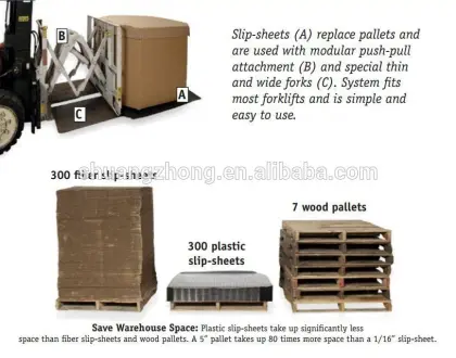 new material brown kraft papelr slip slide plate for pallet