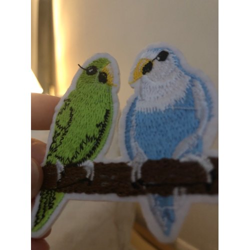 New Arrival cartoon parrot cloth embroidery patch