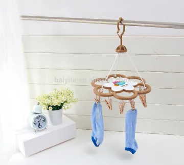 clothes drying peg with 12 clips