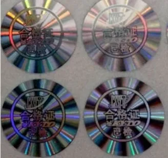 high quality holographic adhesive stickers