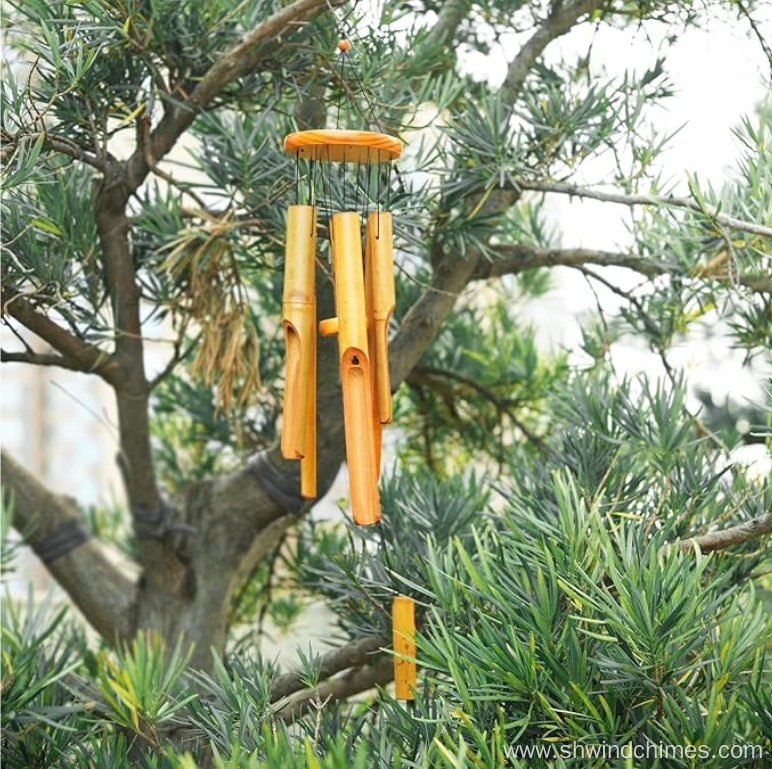 Outdoor Wooden Wind Chime: Enjoy the Beautiful Deep Tone