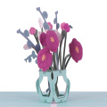 کارت پاپ آپ دسته گل سه بعدی