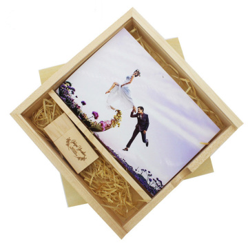 Maple Custom Photo Unique Album Wood Box USB
