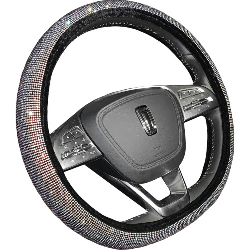 Shiny diamond steering wheel cover