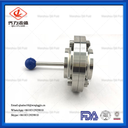 Sanitary Stainless Steel Manual Welded Butterfly Valve