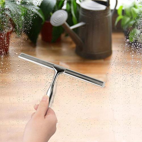 Bathroom shower glass squeegee cleaner window wiper