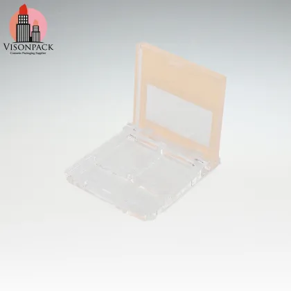 Transparent Eyeshadow Palette with Brush Set - Cheap Price Cosmetics Box