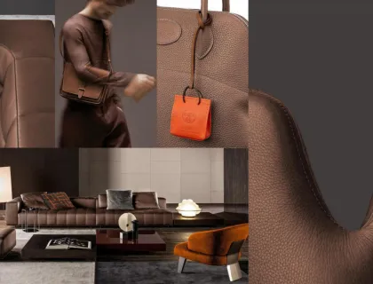 Natuzzi leather sofa colorful deep seat sofa