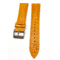 Camel Smooth Padded Leather Watch Strap